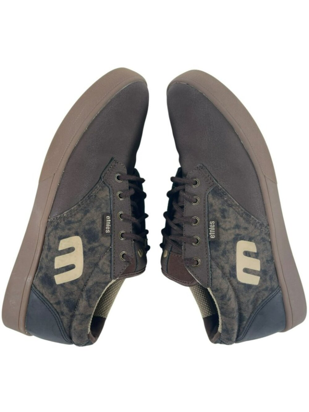 Etnies Jameson Mid Crank Brown Skate Bike Shoes Sneakers Leather Men's Sz 10.5 - Picture 3 of 10